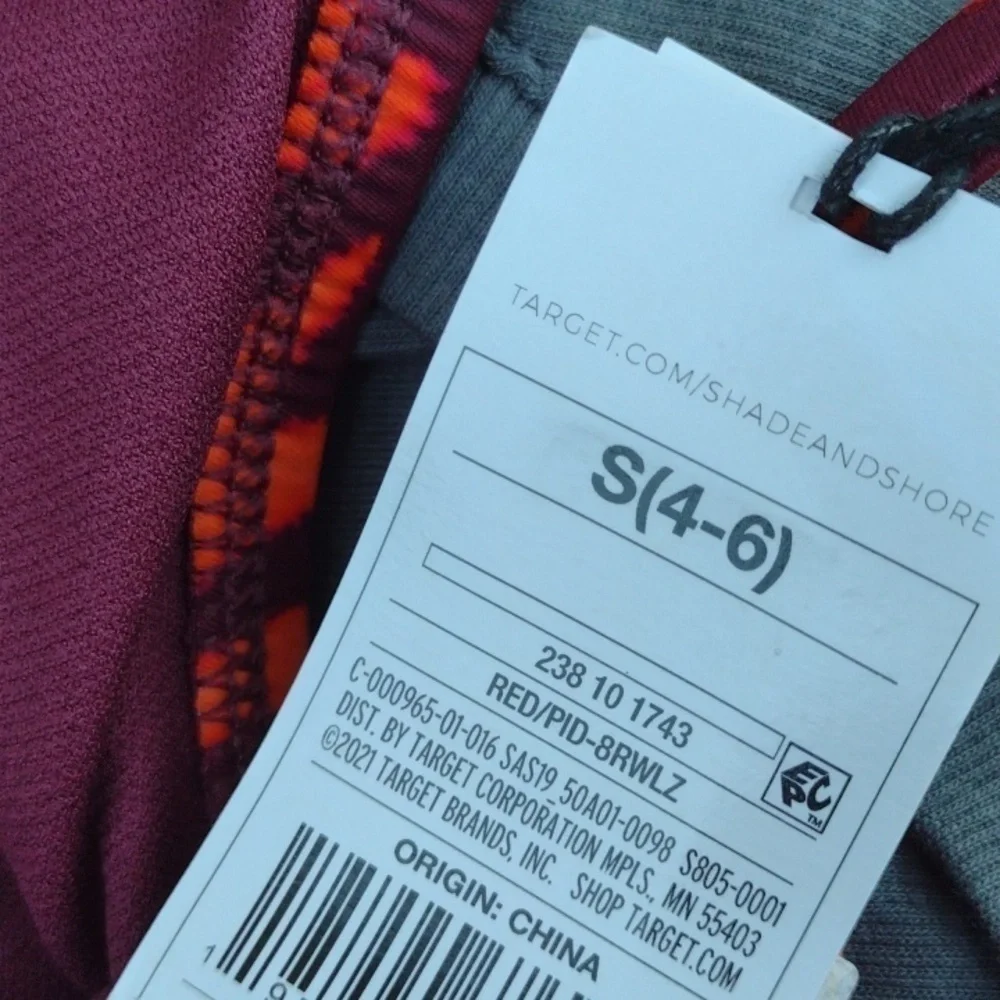 NWT shade and shore red leopard print bikini bottoms - Picture 8 of 8